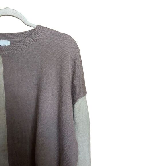 Andree by Unit Sweater Womens 1XL Multicolor Colorblock Pullover Sweatshirt - Picture 3 of 8